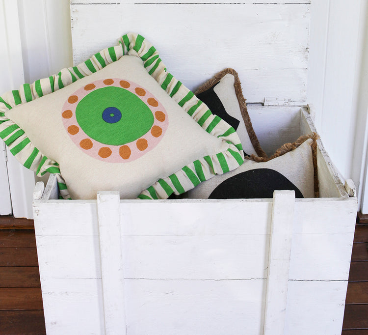 Grassroots Frill Cushion - Cover Only