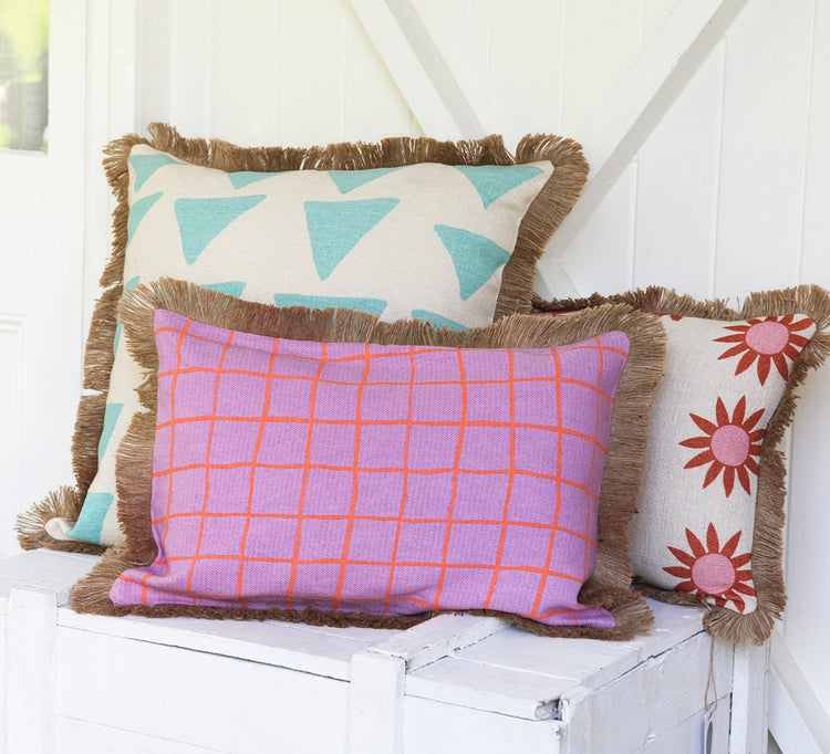 Wobbly Check Cushion - Cover Only