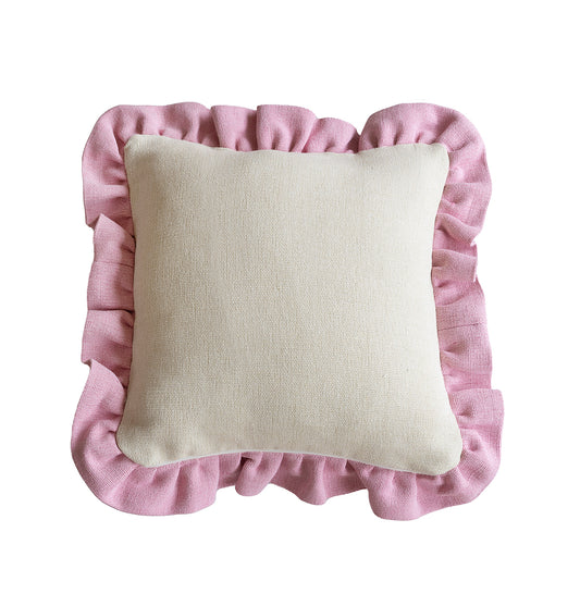 Pecan Frill Cushion - Cover Only