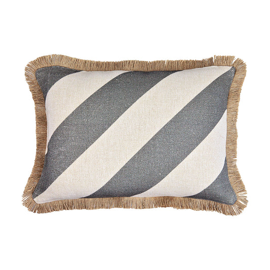 Grey Diagonal Cushion - Cover Only