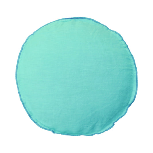 Round Cushion - Aqua
