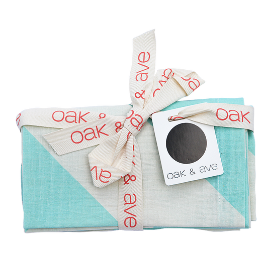 Aqua Stripe Napkin - Pack of 4 or 8