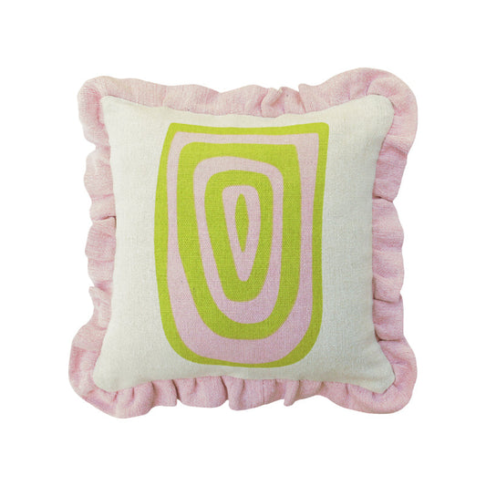 Laneways Frill Cushion Cover